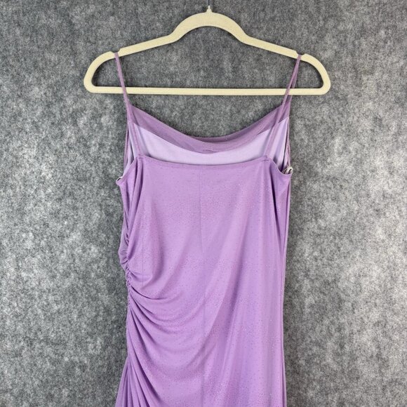 City Triangles Vtg Y2K Sparkle‎ Maxi Dress Hoco Prom Gown Sz M Purple Fairy - Picture 9 of 16